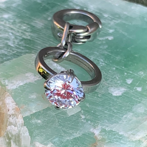 Fossil Jewelry - Fossil engagement ring charm